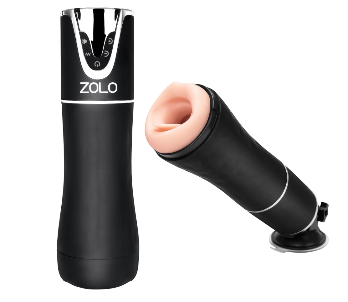 ZOLO AUTOMATIC BLOWJOB RECHARGEABLE VIBRATING PENIS MASTURBATOR